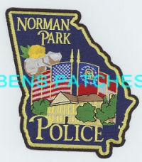 GEORGIA,NORMAN PARK POLICE 3 STATE SHAPED